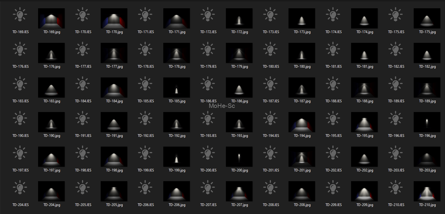 3DS Max Project Manager管理器 253个IES灯光射灯合集ies射灯ies灯光集合 -5
