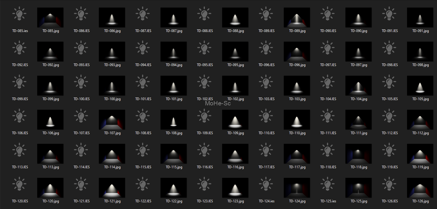 3DS Max Project Manager管理器 253个IES灯光射灯合集ies射灯ies灯光集合 -3