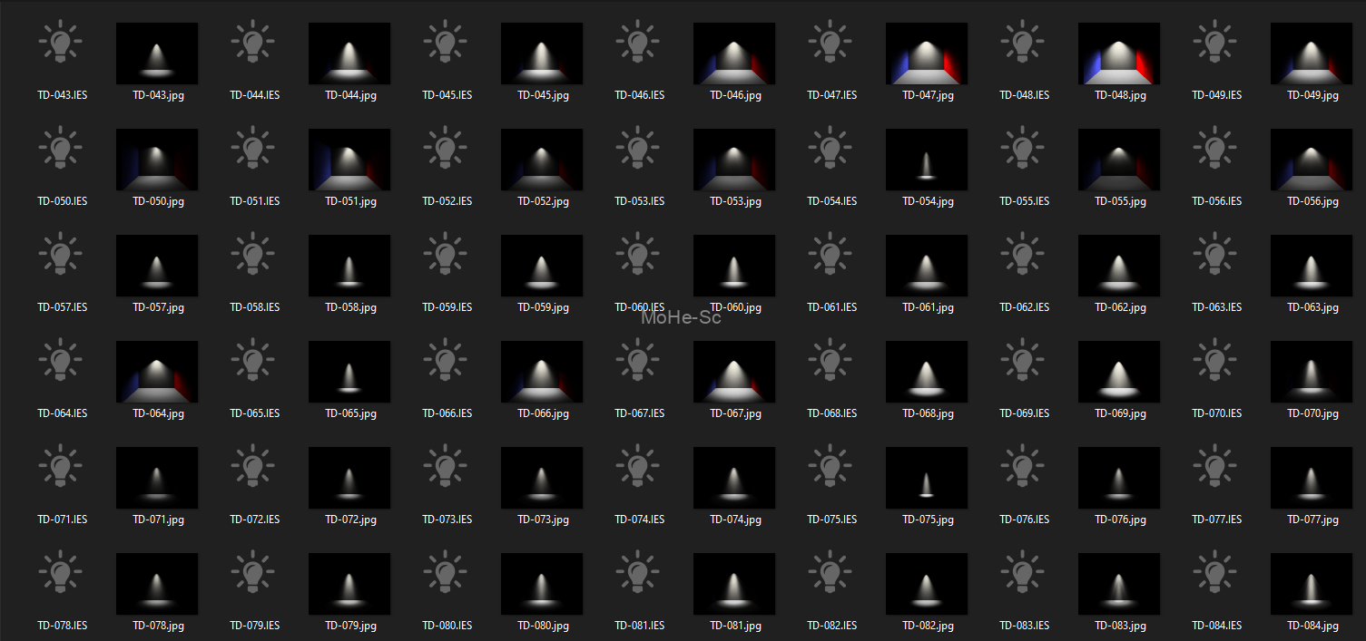 3DS Max Project Manager管理器 253个IES灯光射灯合集ies射灯ies灯光集合 -2