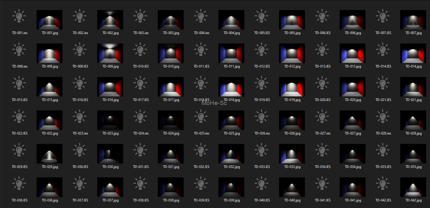 3DS Max Project Manager管理器 253个IES灯光射灯合集ies射灯ies灯光集合 -1