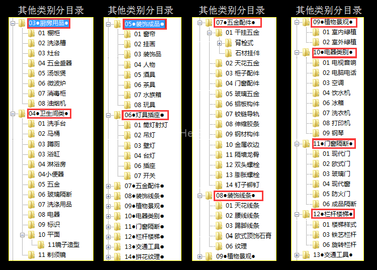 室内设计 CAD图库海龙工具 咖啡树精品图库素材大全设计 202006更新 -2