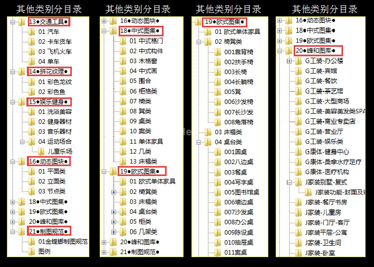 室内设计 CAD图库海龙工具 咖啡树精品图库素材大全设计 202006更新 -4