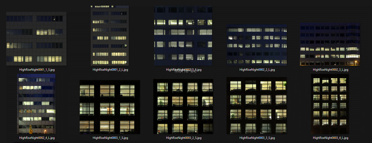 253张3DMAX室外夜景建筑窗户效果图常用高质量贴图  回复免费下载 -2