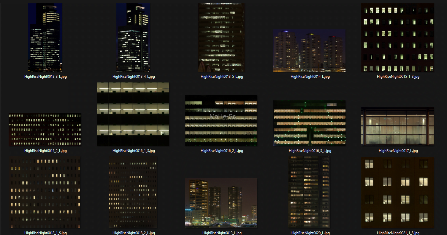 253张3DMAX室外夜景建筑窗户效果图常用高质量贴图  回复免费下载 -6