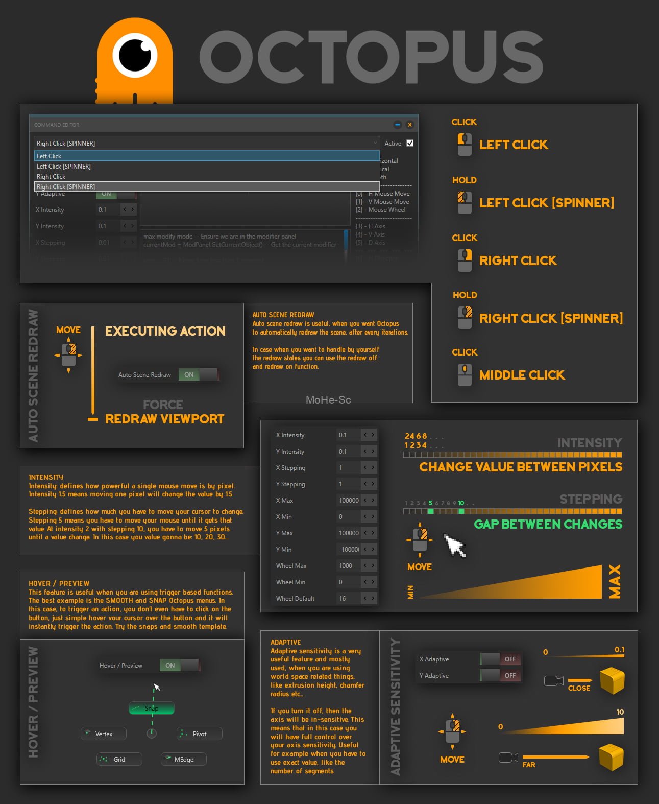 3DMAX章鱼快捷菜单插件 Octopus_2.07 英文破解版 For 3DMAX  2016-2020 -1