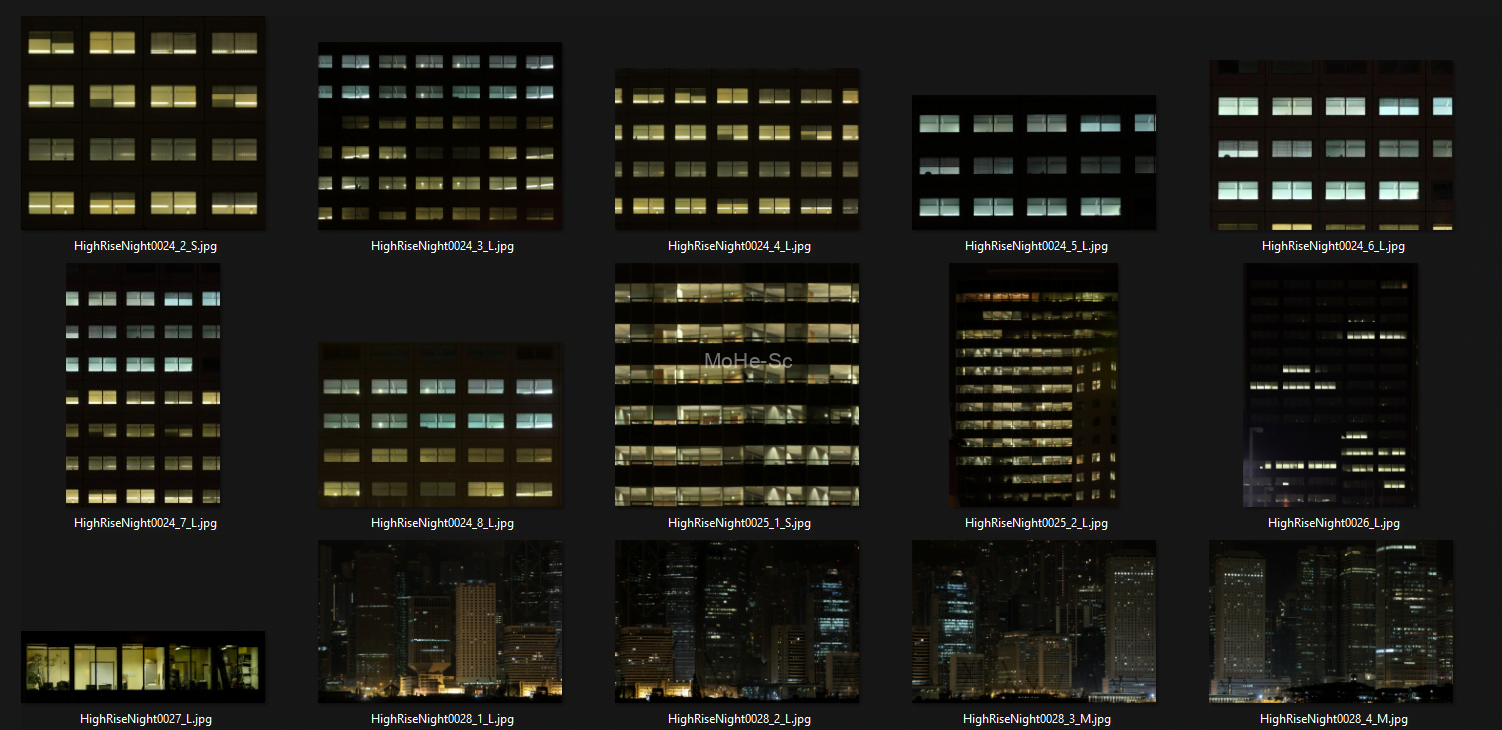 253张3DMAX室外夜景建筑窗户效果图常用高质量贴图  回复免费下载 -7
