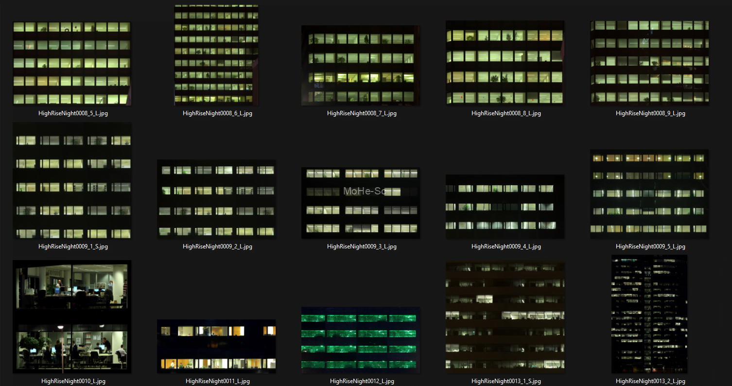 253张3DMAX室外夜景建筑窗户效果图常用高质量贴图  回复免费下载 -4