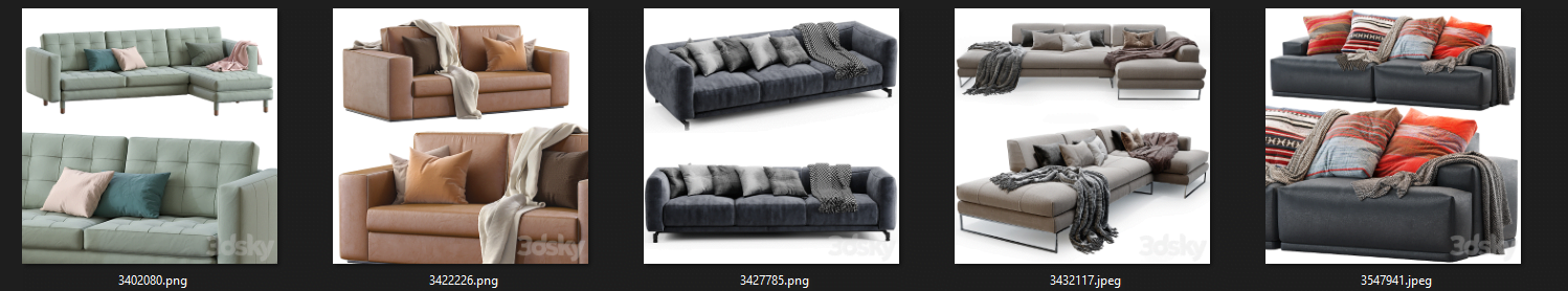 3DMAX 50套3dsky pro沙发模型合集-支持导入PM -4