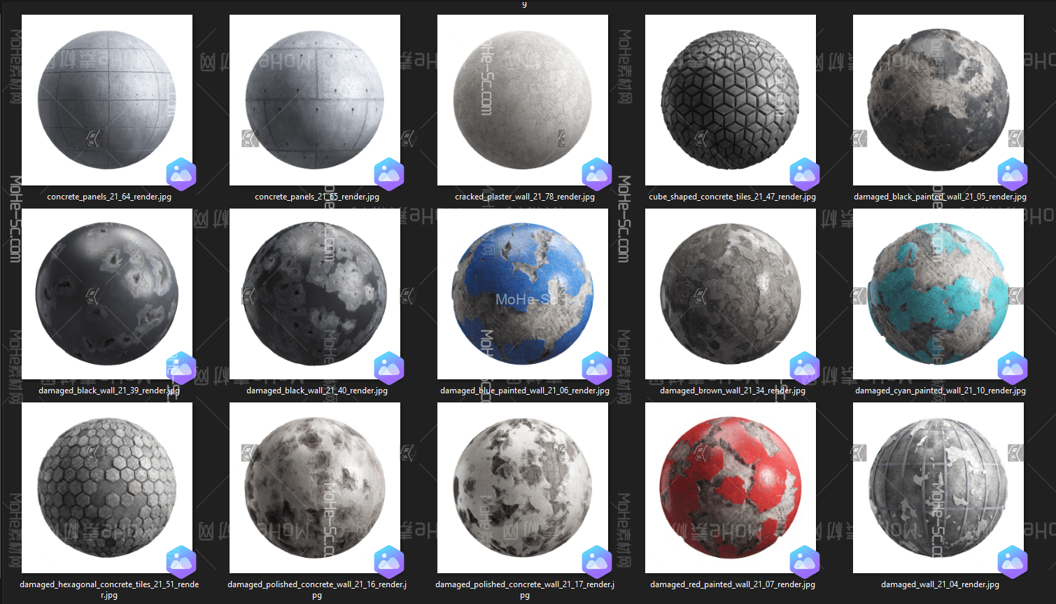 CGAXIS出品500组8K物理级PRB无缝纹理贴图2021年度合集[86G] -15