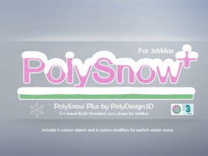 3DS MAX造雪模拟插件PolySnow v1.02 for 3DS MAX 2016-2023-MOHE素材库-设计行业的乐园,各类素材的矿山!