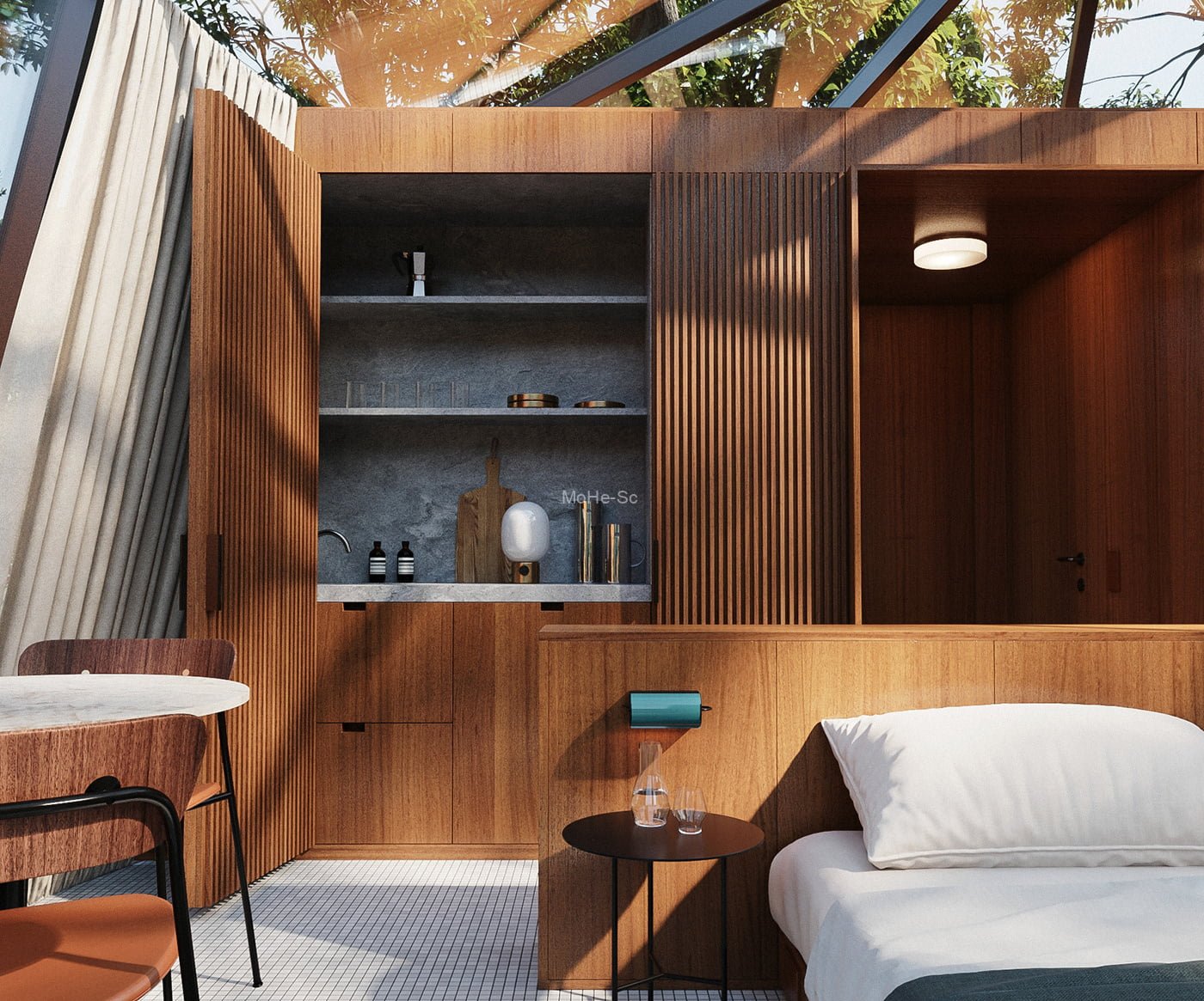 3DAMX乌克兰大师11个CR室内外场景模型合集_Cabin森林民宿模型 免费下载 -2