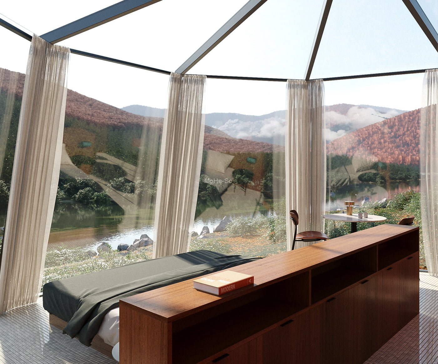 3DAMX乌克兰大师11个CR室内外场景模型合集_Cabin森林民宿模型 免费下载 -7