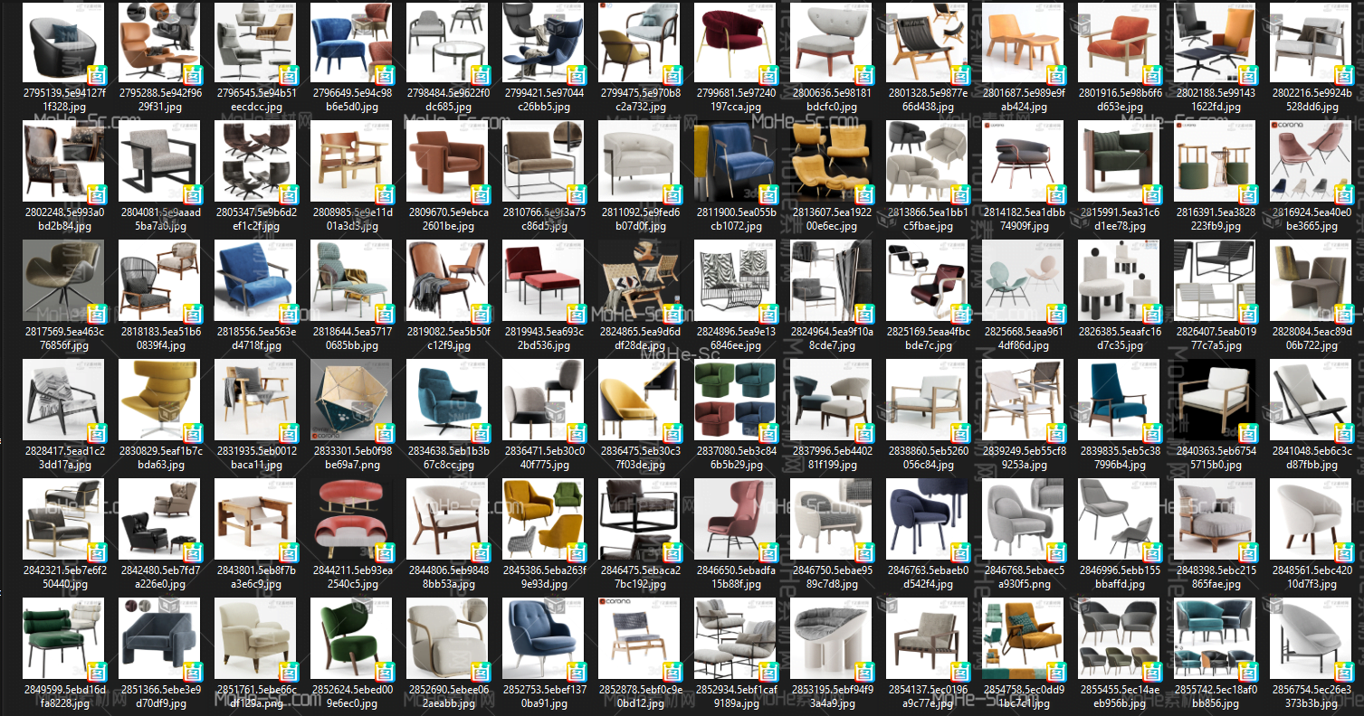 2022年最新515套 3D Sky Pro 室内设计单体躺椅3DMAX高精模型合集 -6