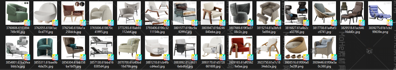 2022年最新515套 3D Sky Pro 室内设计单体躺椅3DMAX高精模型合集 -8