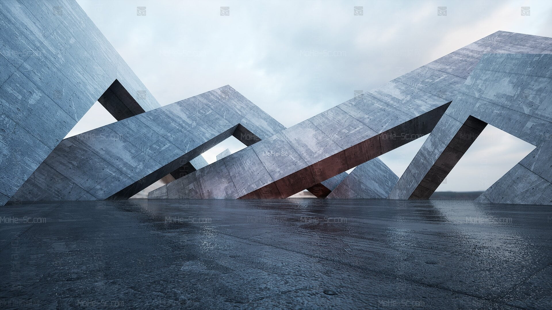 [虚幻引擎] 在环境创建霓虹灯效果 -5