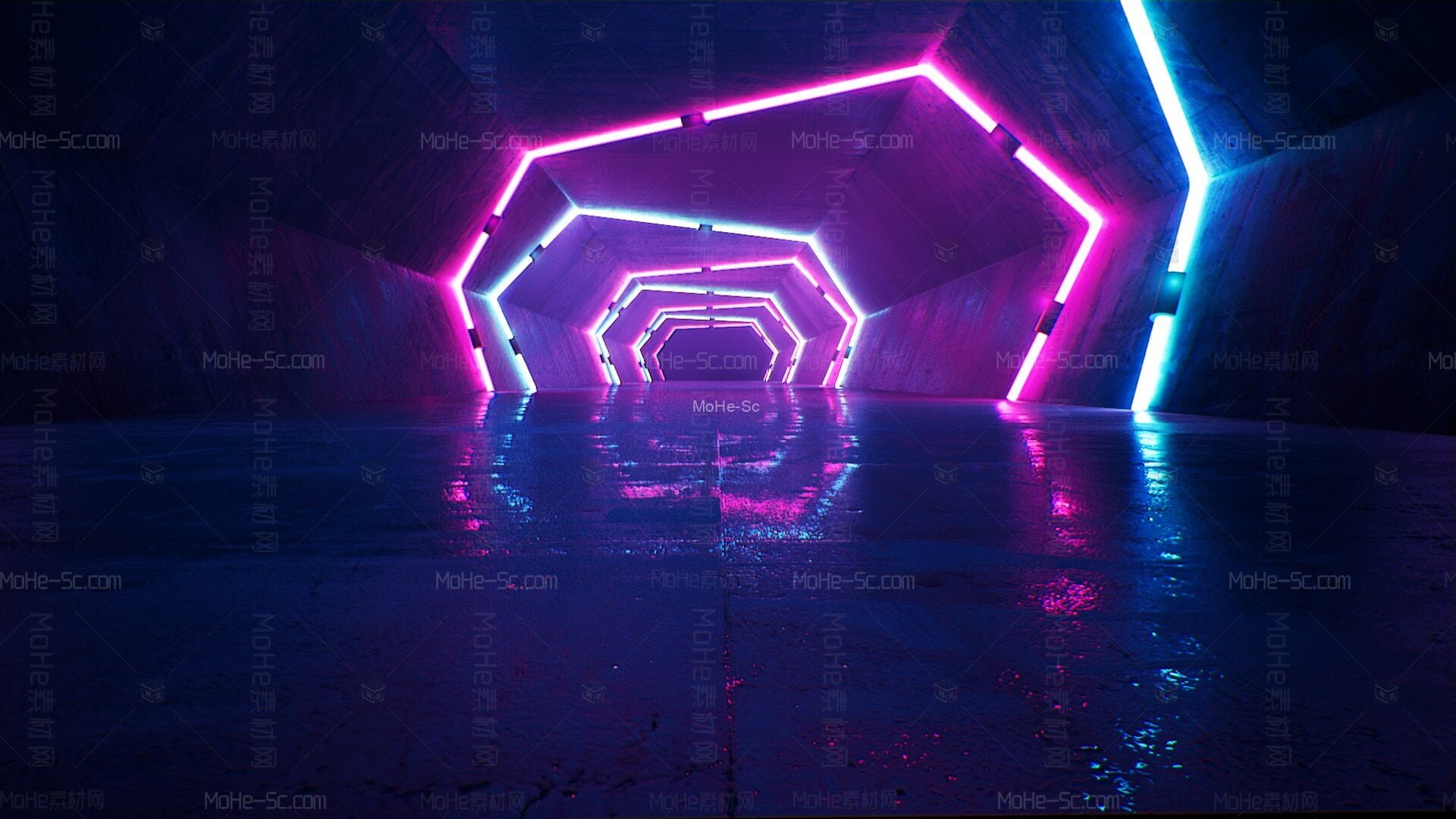 [虚幻引擎] 在环境创建霓虹灯效果 -6