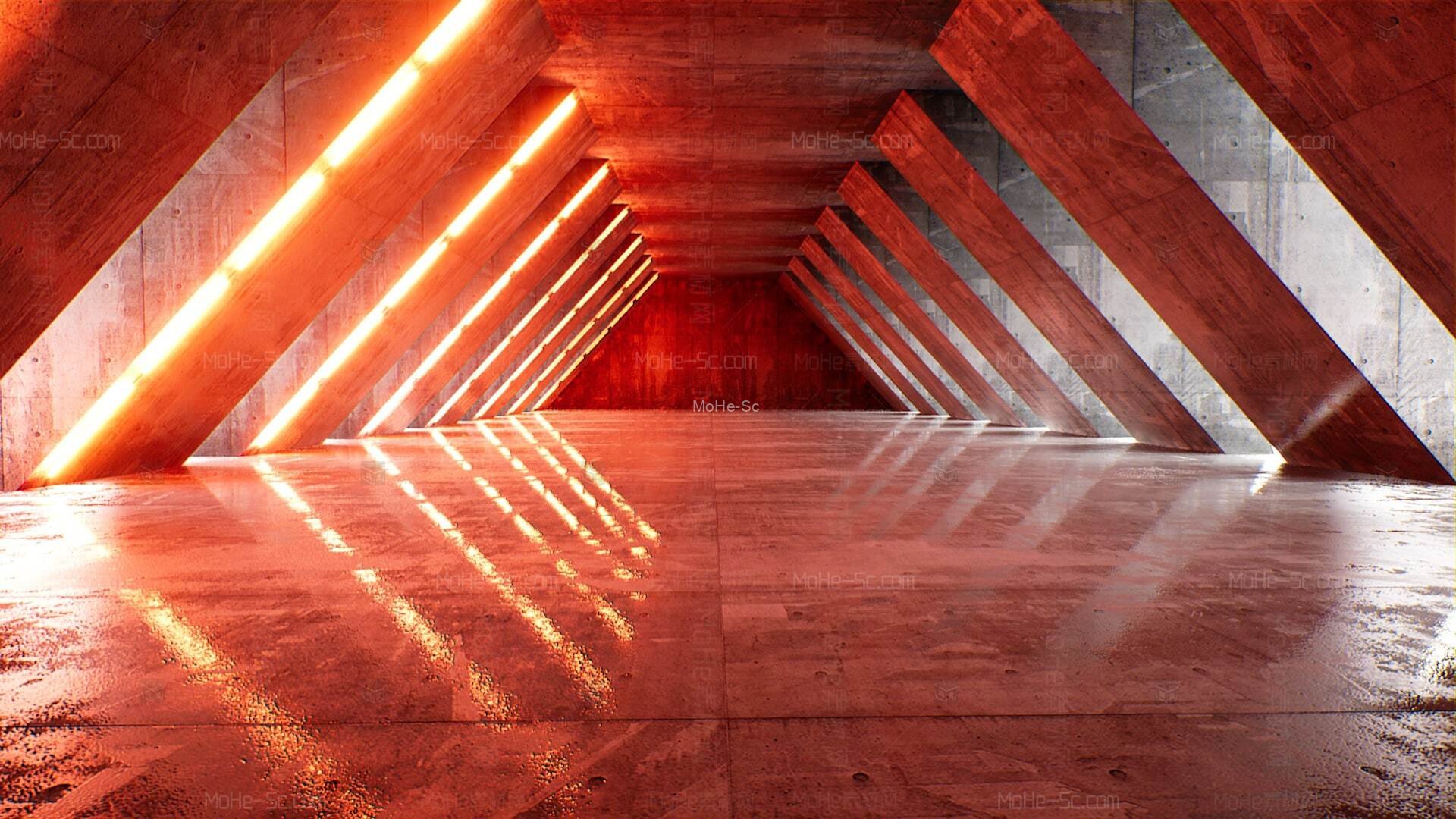 [虚幻引擎] 在环境创建霓虹灯效果 -9