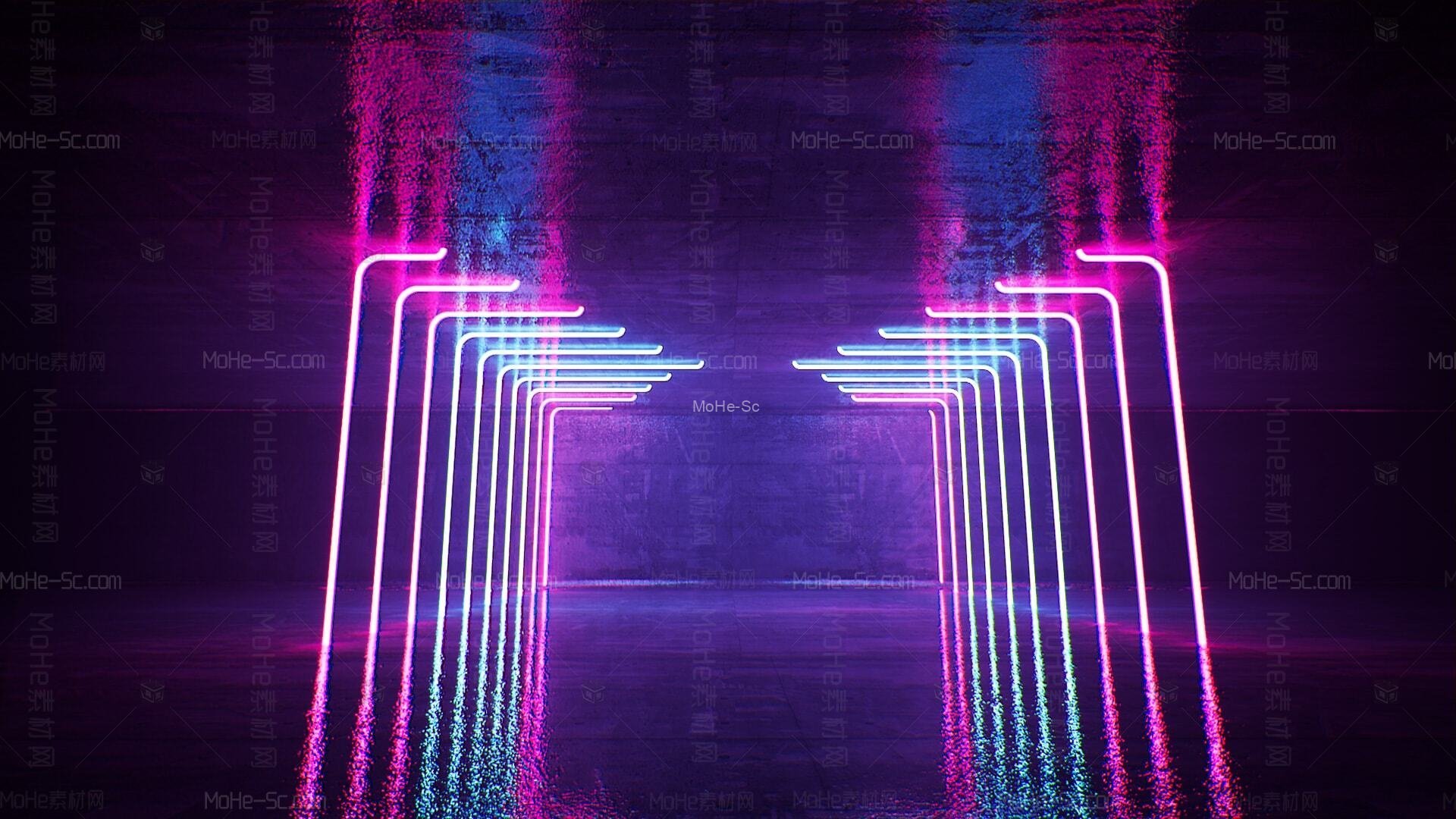 [虚幻引擎] 在环境创建霓虹灯效果 -14