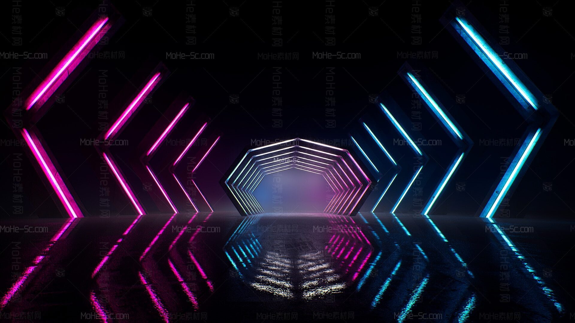 [虚幻引擎] 在环境创建霓虹灯效果 -12