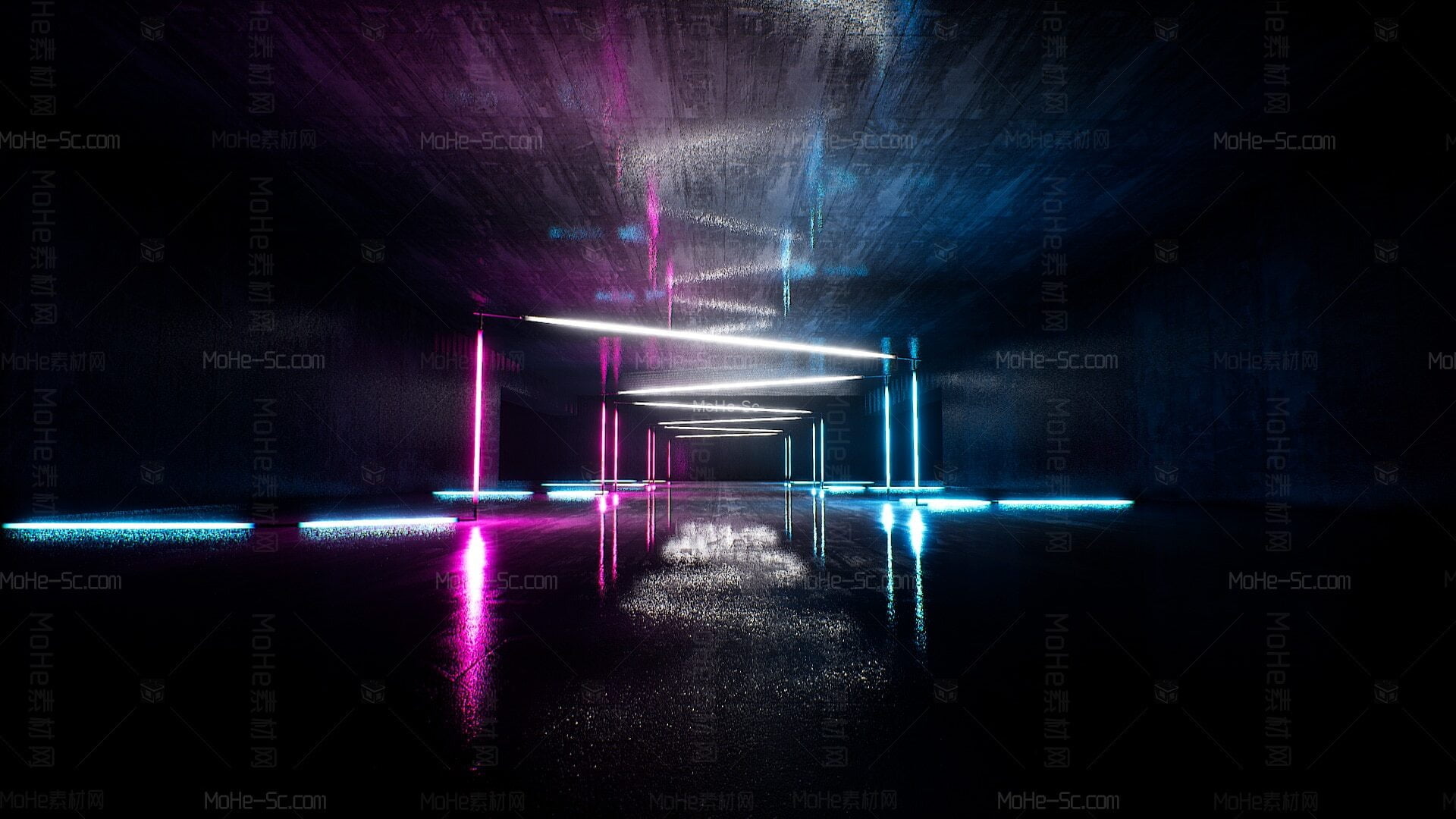 [虚幻引擎] 在环境创建霓虹灯效果 -10