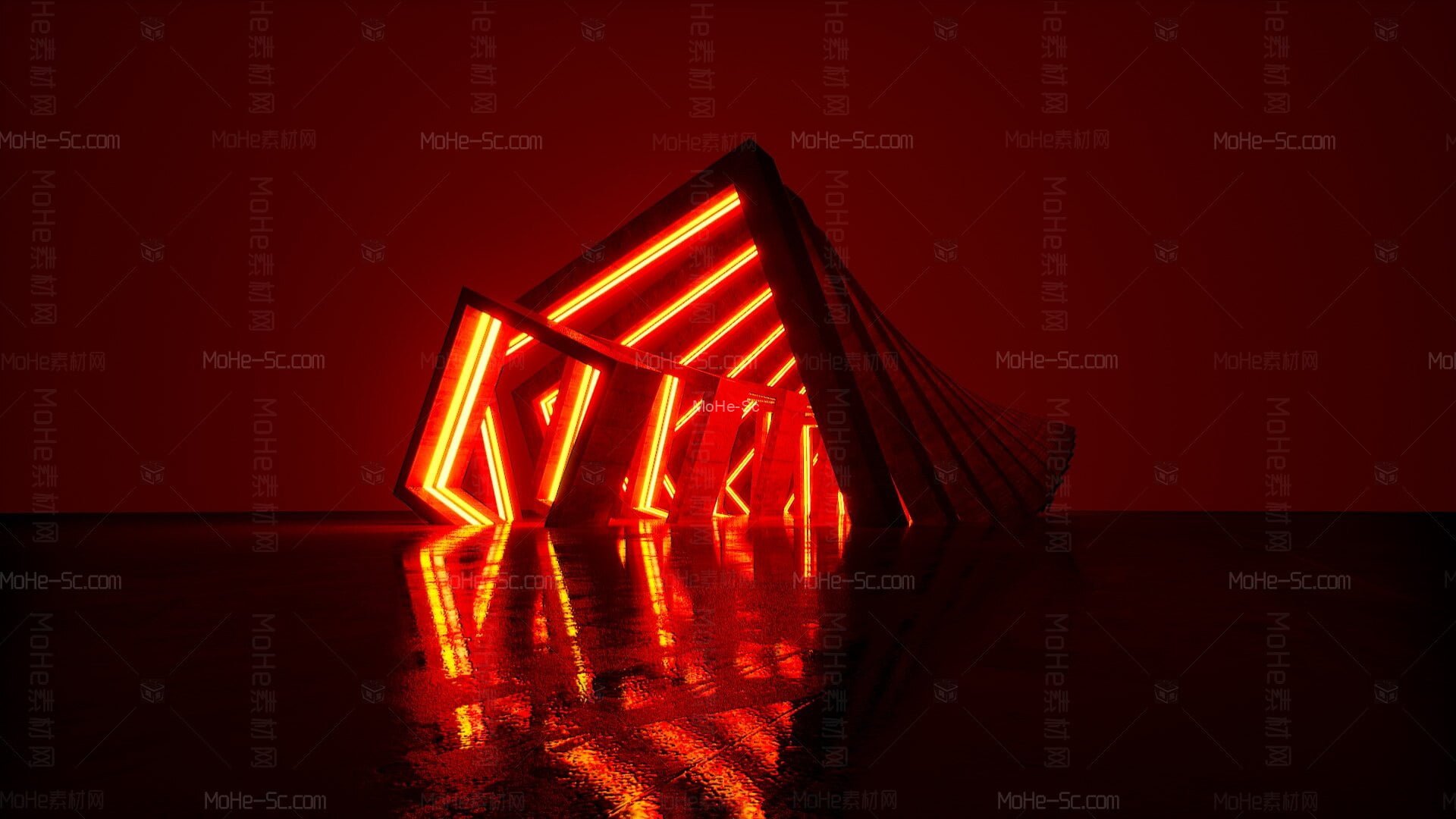 [虚幻引擎] 在环境创建霓虹灯效果 -7