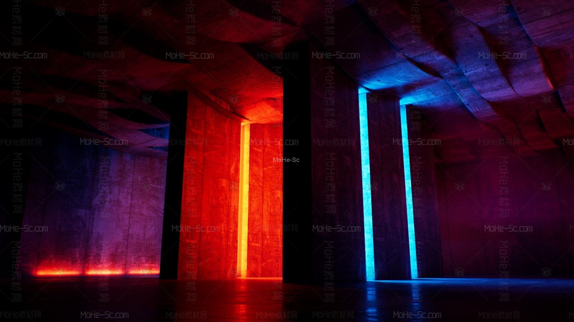 [虚幻引擎] 在环境创建霓虹灯效果 -18