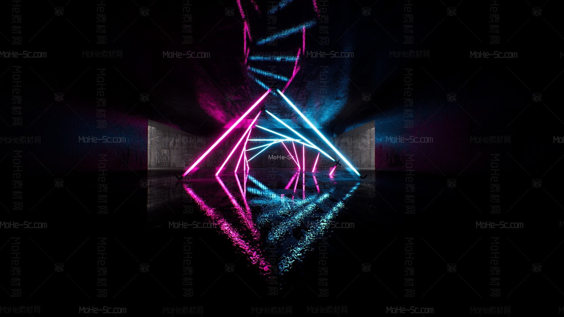 [虚幻引擎] 在环境创建霓虹灯效果 -8