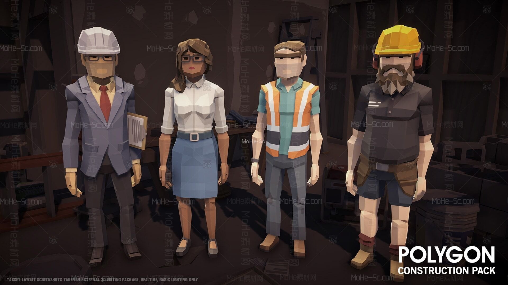 [虚幻引擎] 在环境中创建施工现场 -10