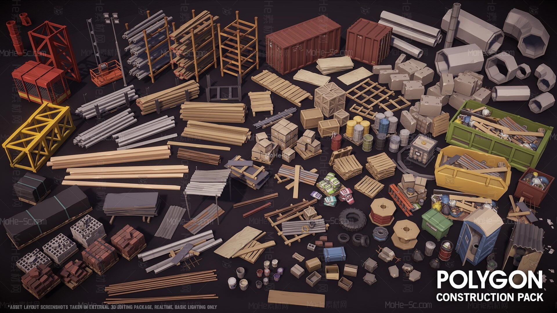 [虚幻引擎] 在环境中创建施工现场 -12