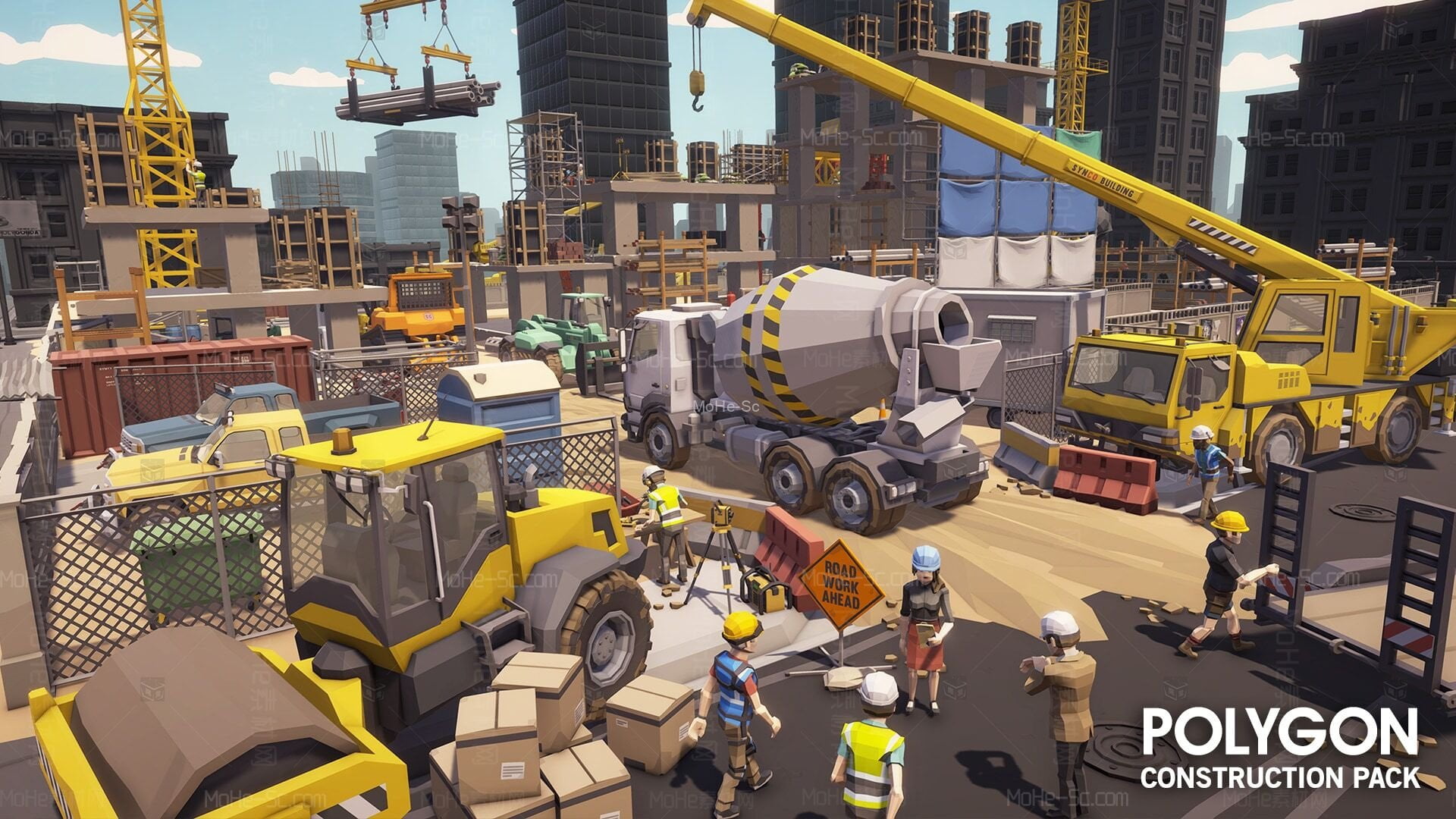 [虚幻引擎] 在环境中创建施工现场 -4