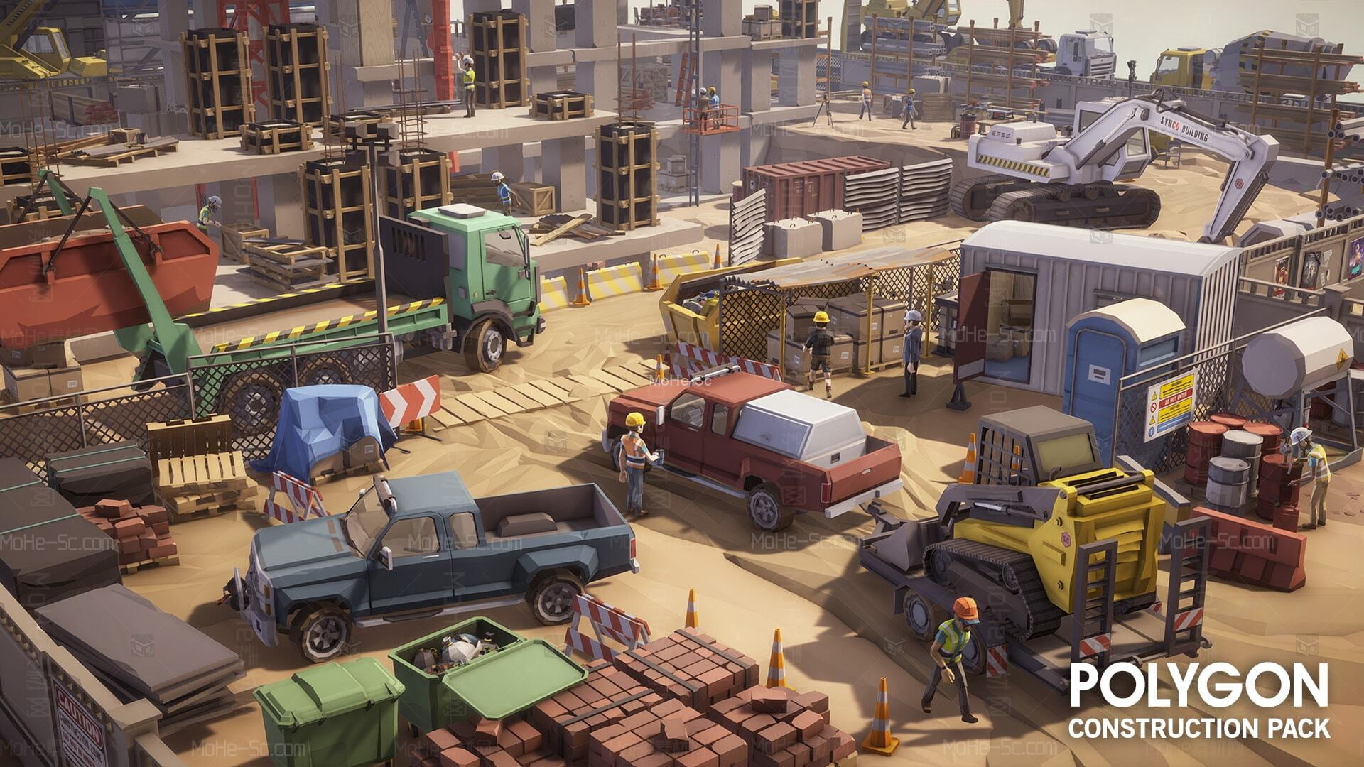 [虚幻引擎] 在环境中创建施工现场 -3