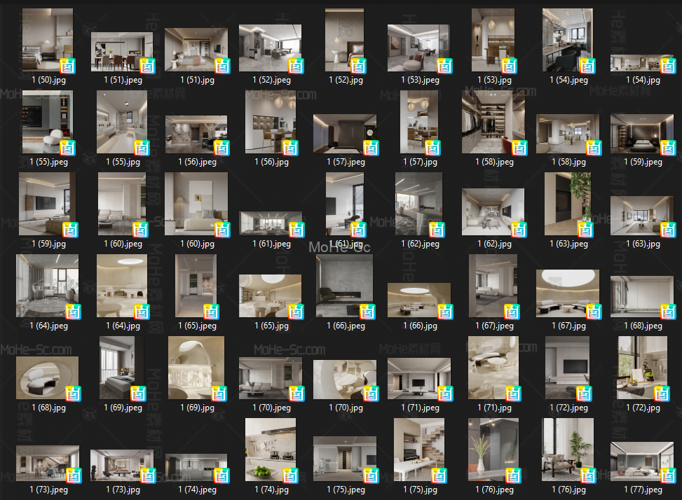 2022年最新室内设计无主灯设计案列参考效果图合集Collection of reference renderings for interior design without main lamp design case -13