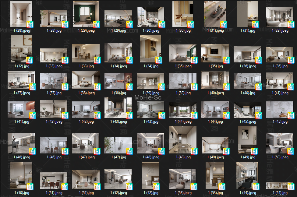 2022年最新室内设计无主灯设计案列参考效果图合集Collection of reference renderings for interior design without main lamp design case -12