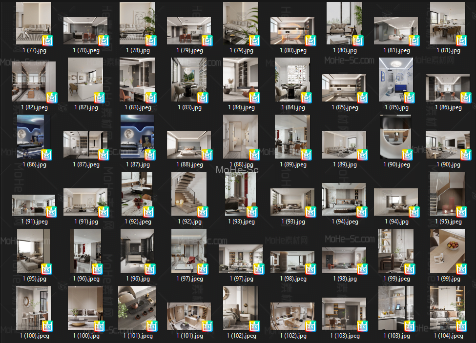 2022年最新室内设计无主灯设计案列参考效果图合集Collection of reference renderings for interior design without main lamp design case -14