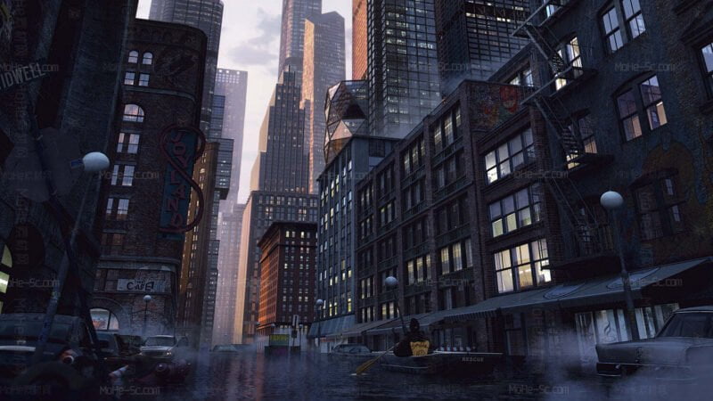 摩天大楼建筑物城市街道楼房3D模型Kitbash3d - Every City-MOHE素材库-设计行业的乐园，各类素材的矿山！