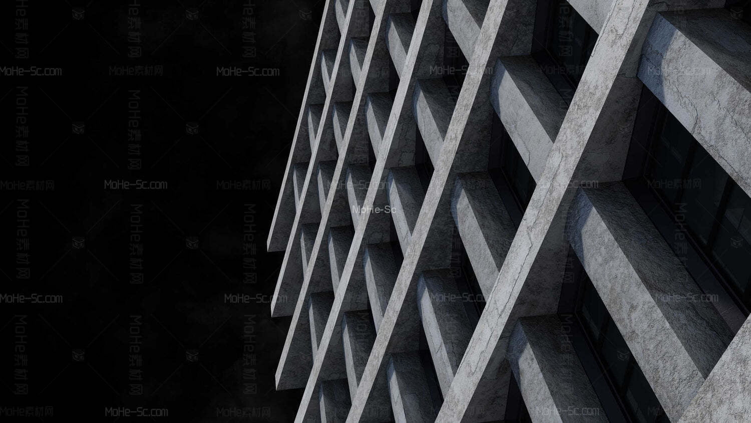 摩天大楼建筑物城市街道楼房3D模型Kitbash3d - Every City -4