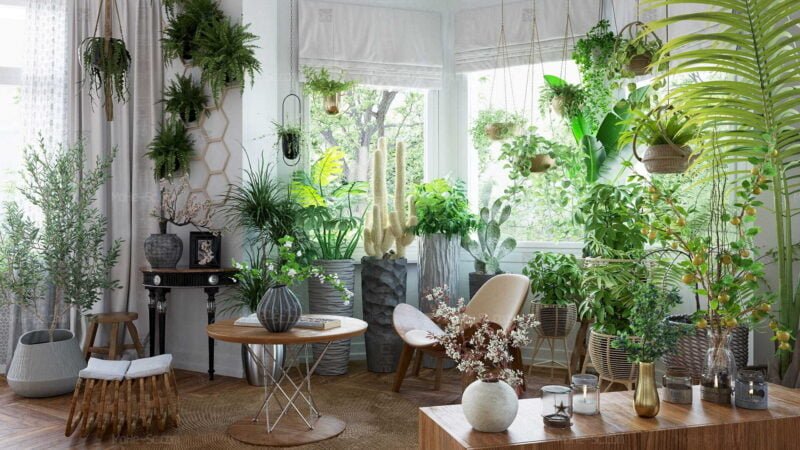 Evermotion46组室内绿植盆栽3D模型– Archmodels Vol. 260 (3DS MAX格式)-MOHE素材库-设计行业的乐园，各类素材的矿山！