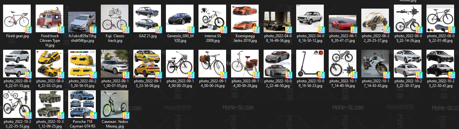 2022年最新3DSKY PRO 186款高精汽车/自行车/电动车交通工具3D模型 -4