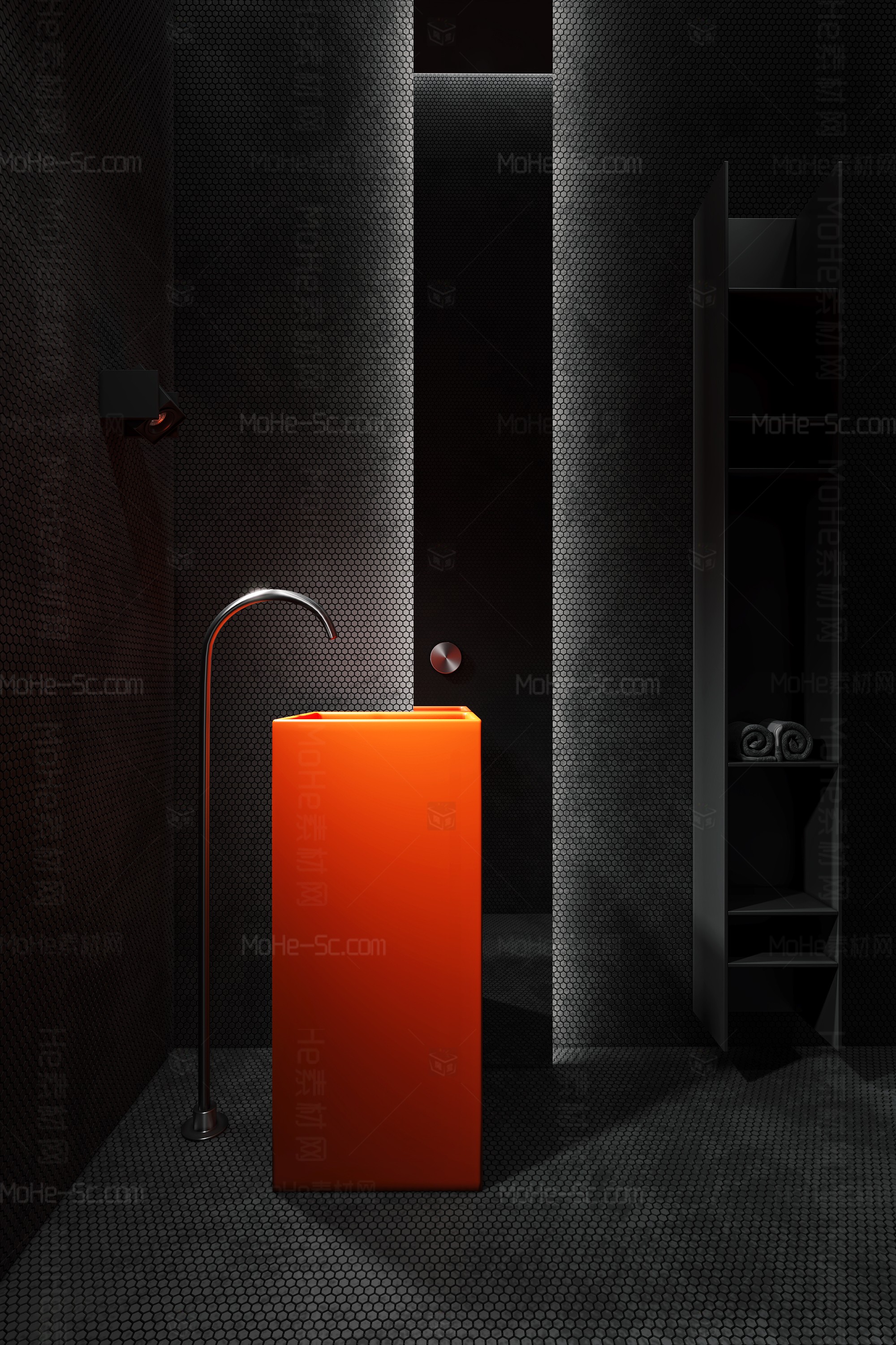 2022年最新3DMAX国外CR渲染器洗手间高精模型 Ⅱ -3