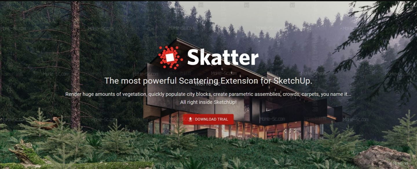 SU自然散布插件 Skatter 2.1.7 For SketchUp 2017-2022 Win破解版
