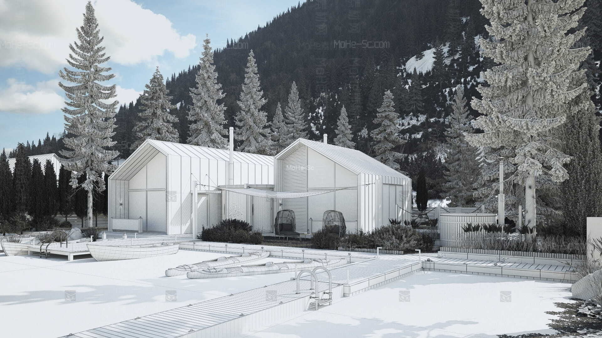 3DMAX室外模型专辑 Evermotion Archexteriors Vol 39 免费下载 -8