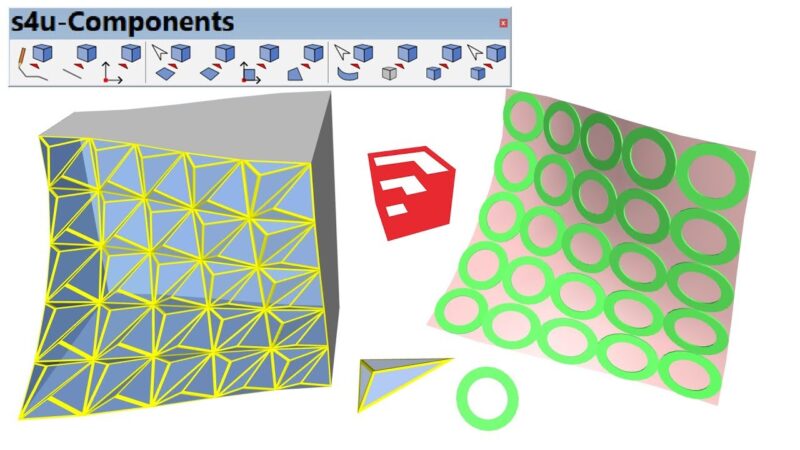 SU插件合集 S4U to Components For SketchupV2018/2019/2020/2021/2022 破解版-MOHE素材库-设计行业的乐园,各类素材的矿山!
