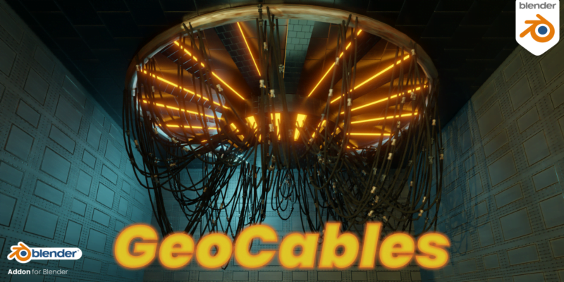 Blender电线电缆生成插件 GeoCables v2.1.0 – Geometry Nodes Cables For Blender 3.0 ~ 3.3-MOHE素材库-设计行业的乐园,各类素材的矿山!
