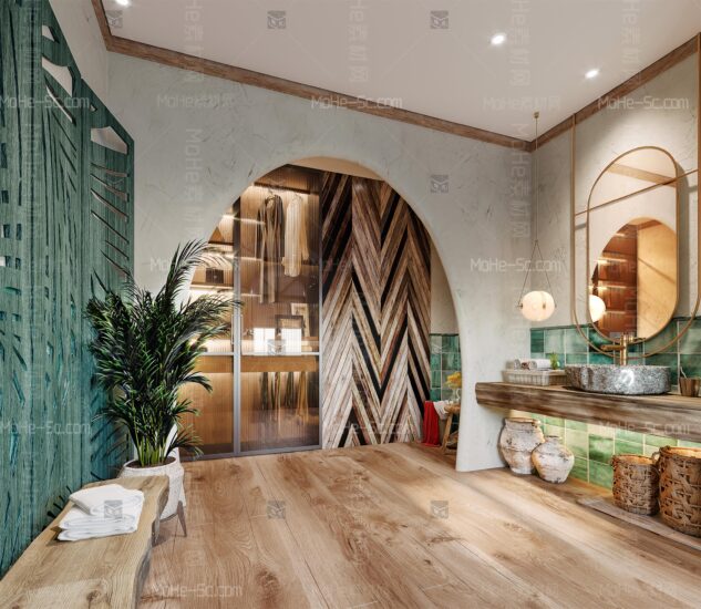 2022年最新3DMAX国外CR渲染器洗手间高精模型 Ⅷ-MOHE素材库-设计行业的乐园，各类素材的矿山！