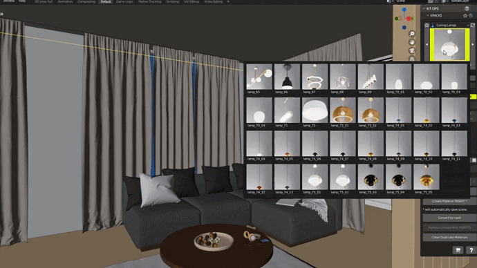 Blender 1322组室内家具床桌椅柜子沙发灯具植物3D模型插件预设Interior Models Vol 01 -4 Blender 1322组室内家具床桌椅柜子沙发灯具植物3D模型插件预设Interior Models Vol 01 -4