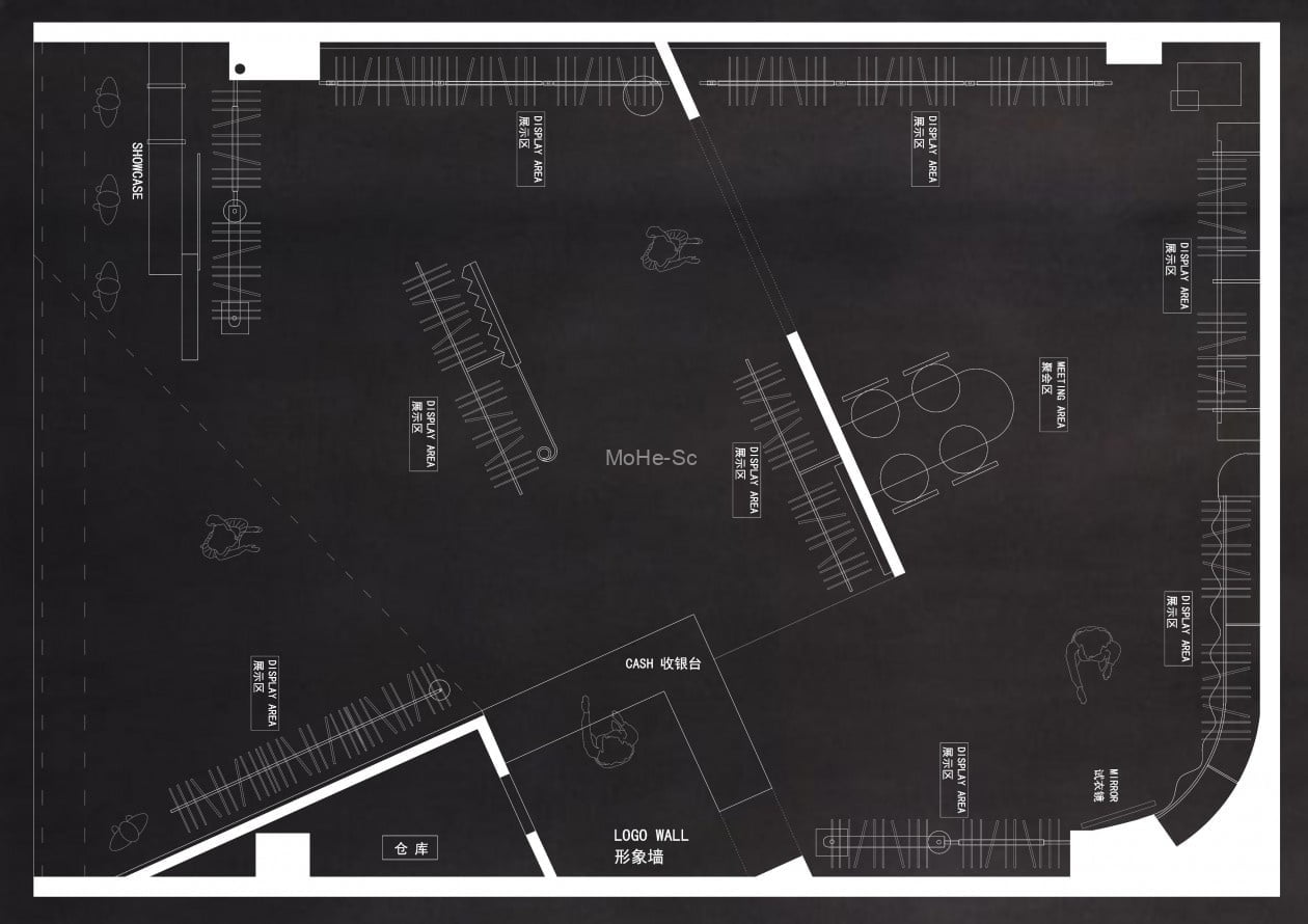 2023精选50套服装店创意构思CAD平面优化方案合集 -9