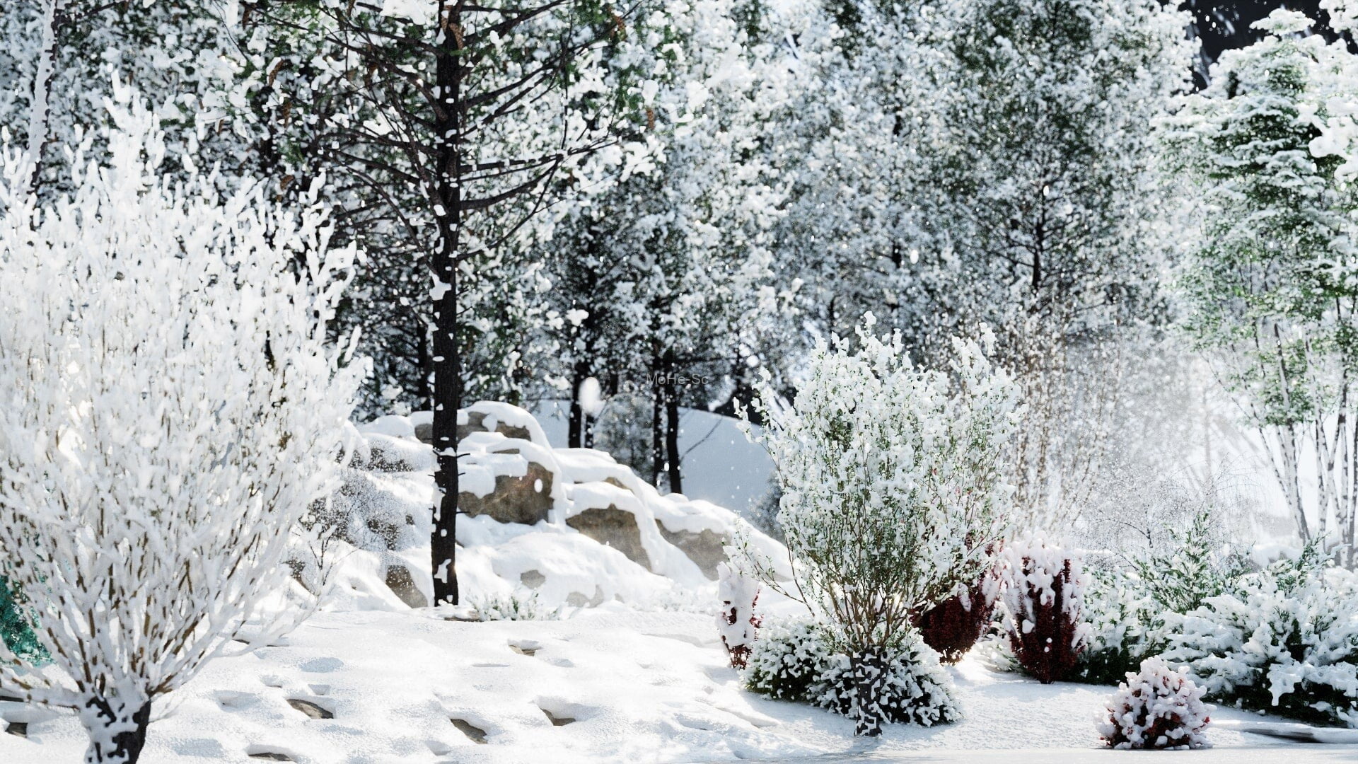 照片级冬季逼真3D植物模型Globe Plants – Bundle 35 – Winter Plants[15set] -5