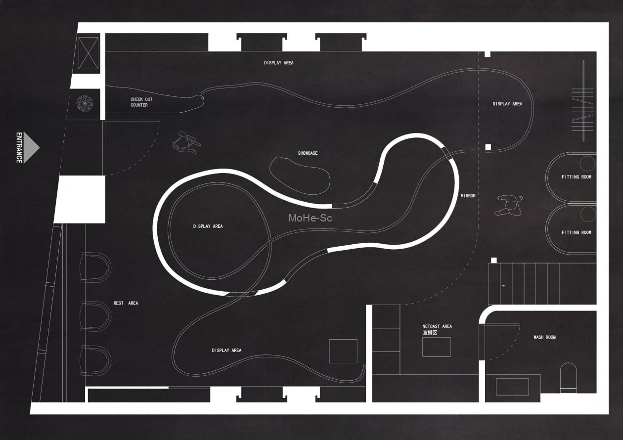 2023精选50套服装店创意构思CAD平面优化方案合集 -7