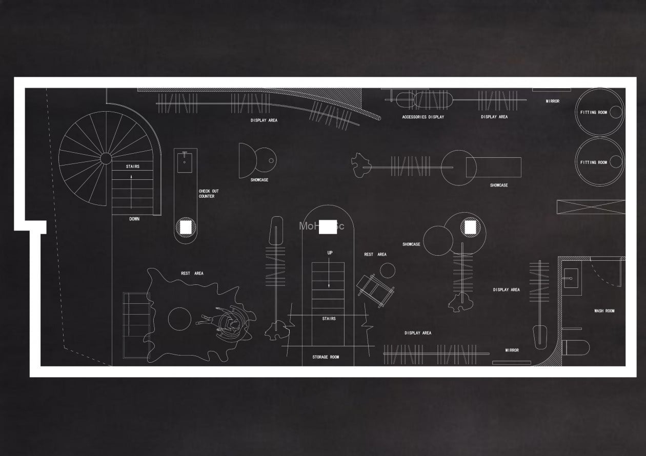 2023精选50套服装店创意构思CAD平面优化方案合集 -6