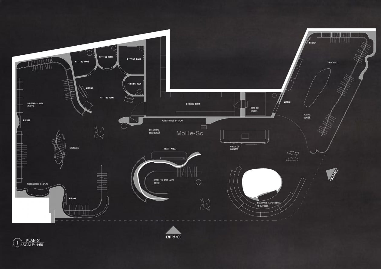 2023精选50套服装店创意构思CAD平面优化方案合集 -2